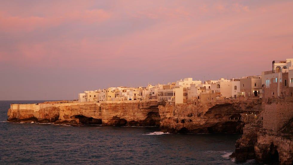 coucher de soleil sur la mer