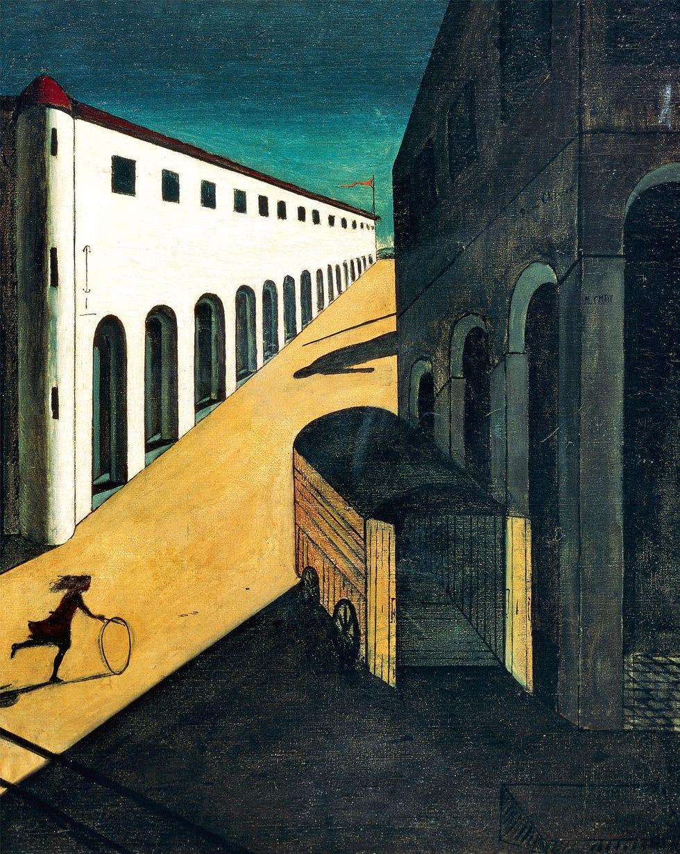 de chirico mystère et mélancolie d'une rue