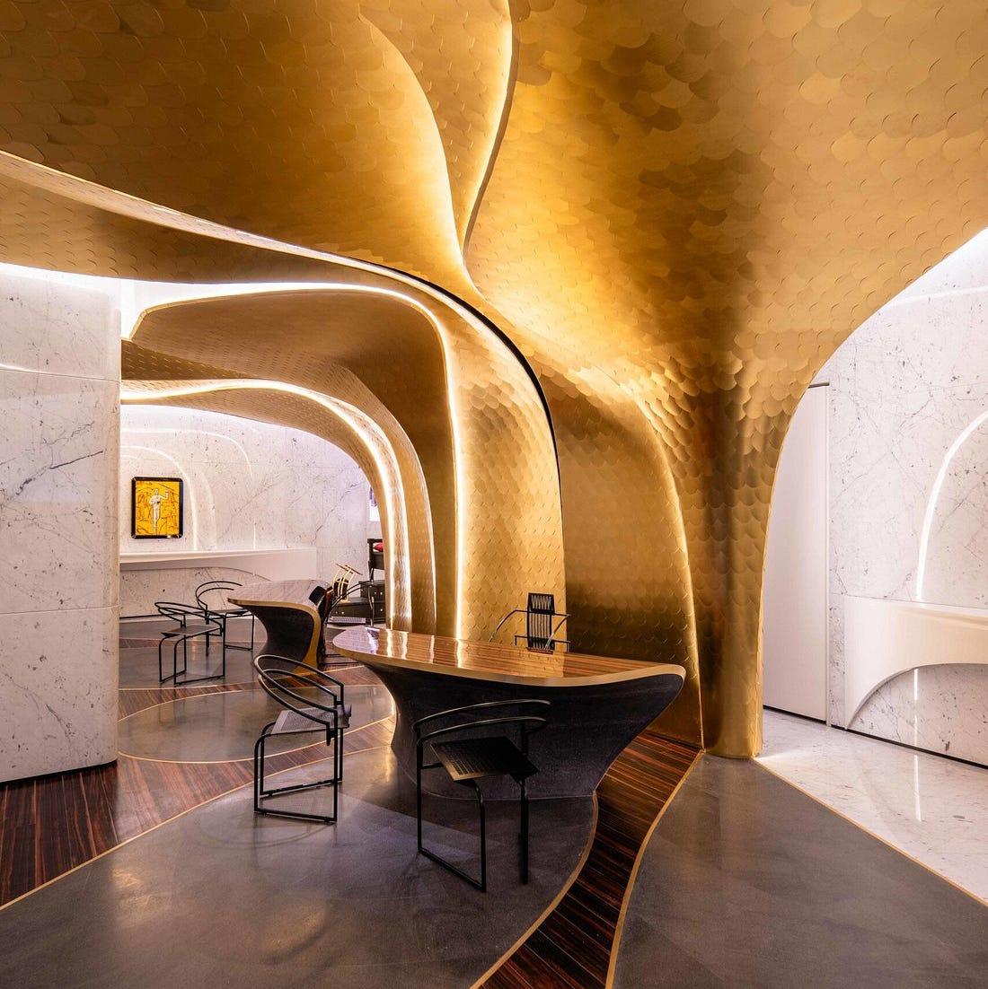 lobby de l'hôtel romeo roma