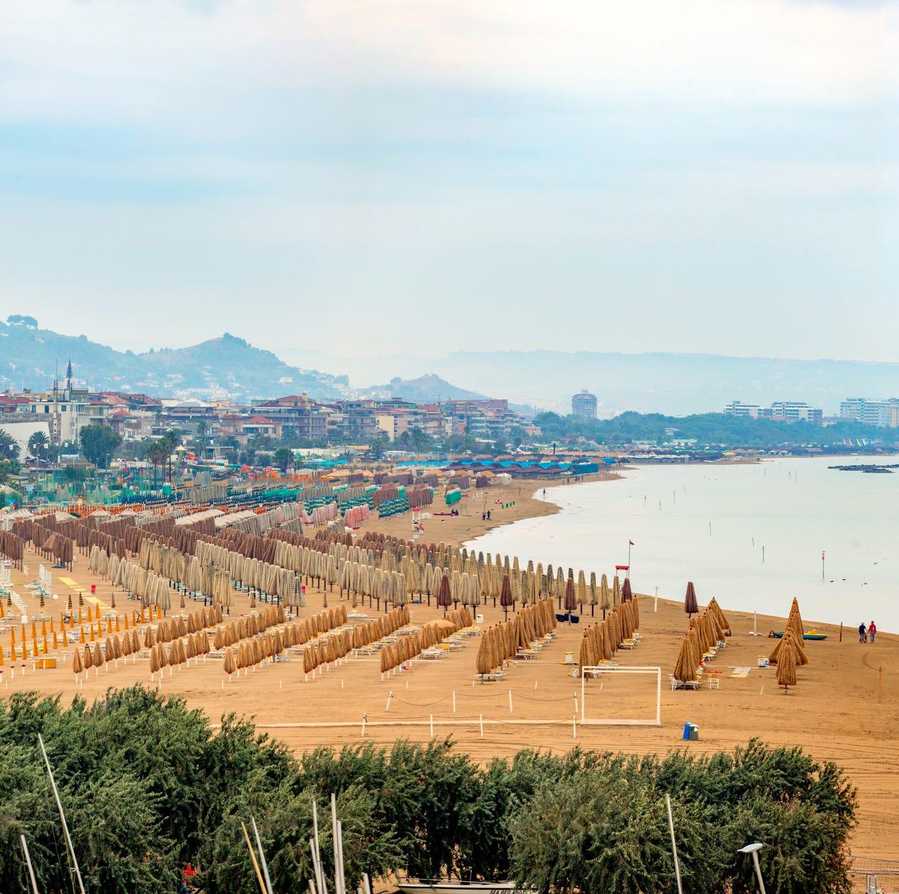 pescara et mer adriatique fin d'été