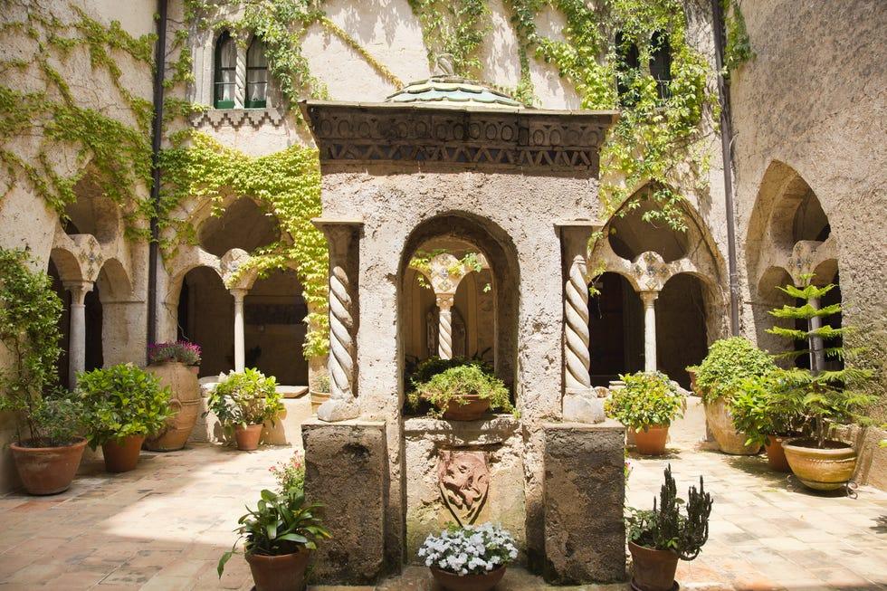 Cour, Arche, Propriété, Bâtiment, Architecture, Hacienda, Maison, Domaine, Arbre, Immobilier