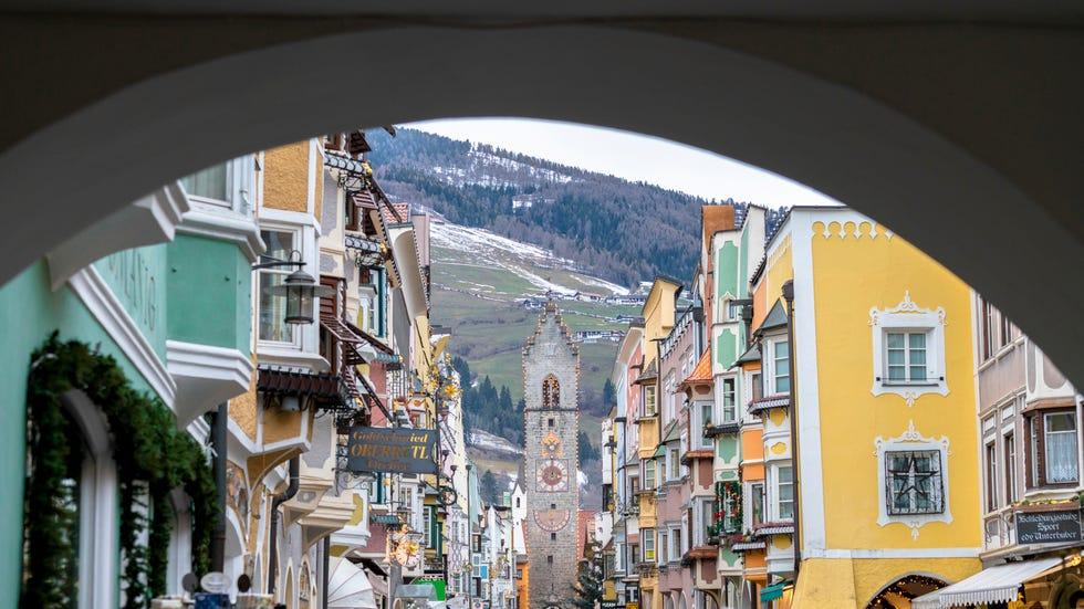 shopping de Noël, vipiteno, sud tyrol, italie