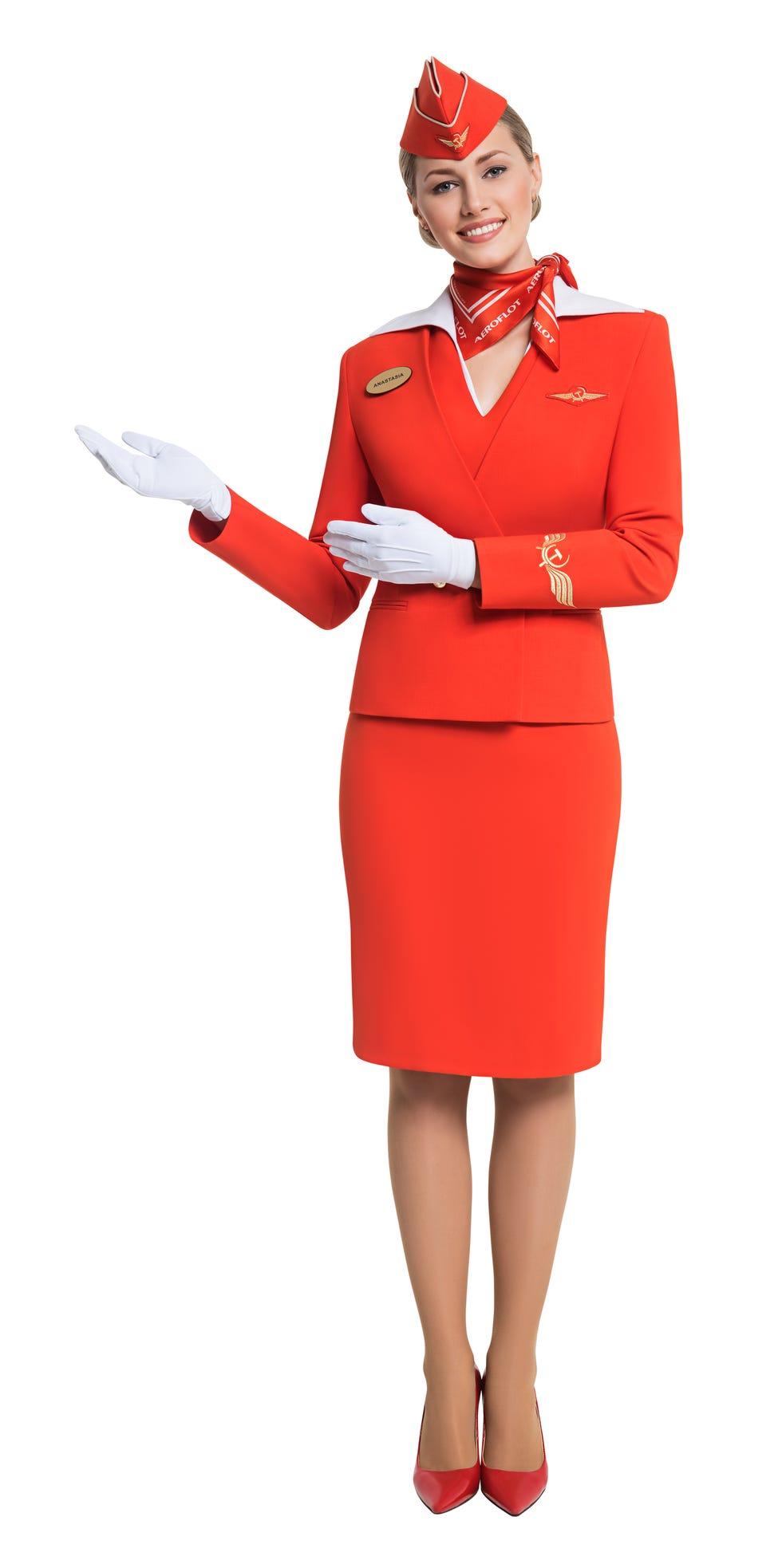 Uniforme de la compagnie aérienne Aeroflot