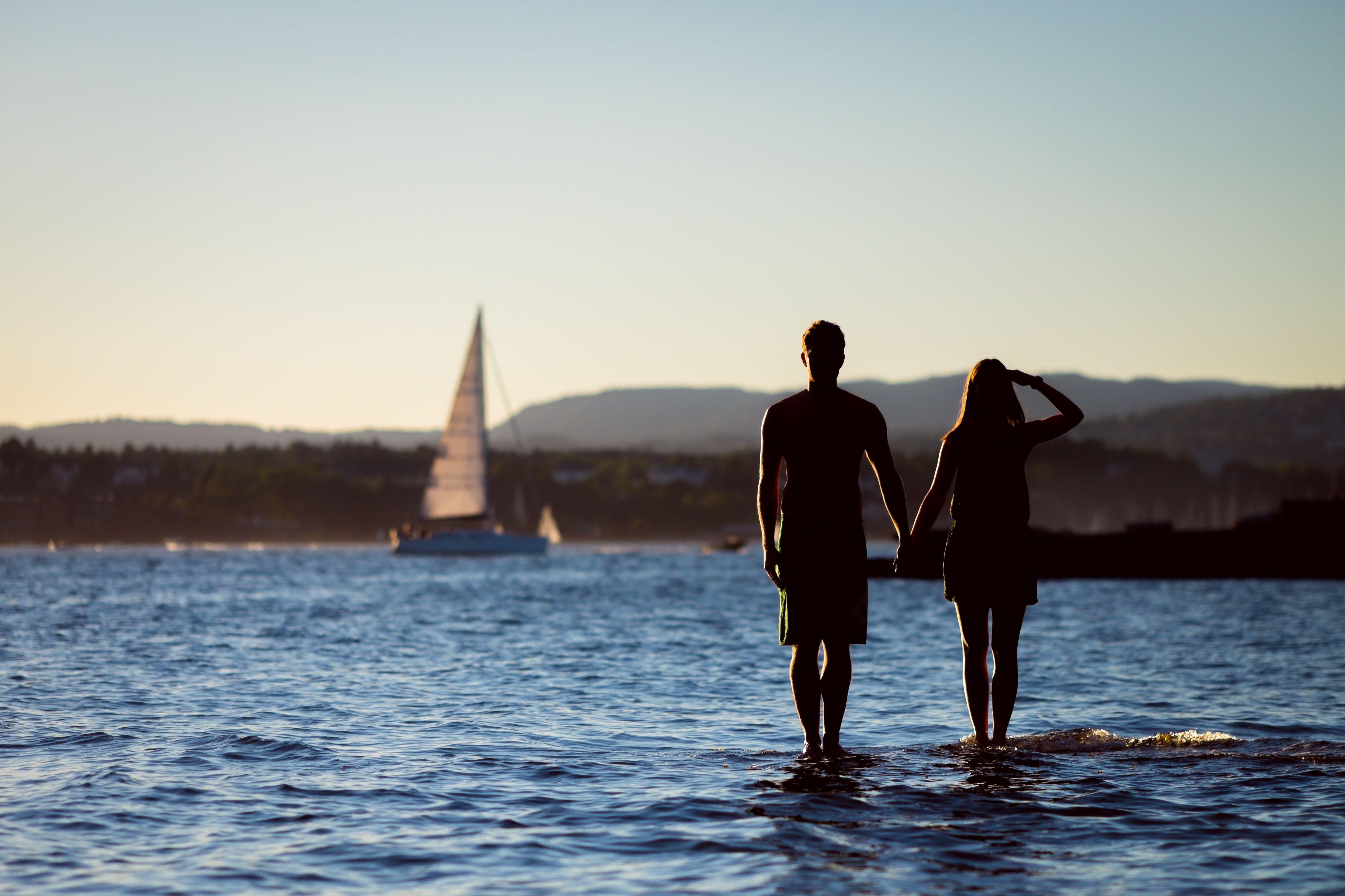 Eau, Ciel, Horizon, Mer, Amusement, Debout, Vacances, Voile, Été, Océan,