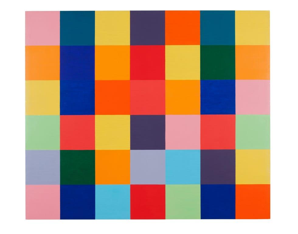 un motif coloré sur fond blanc
