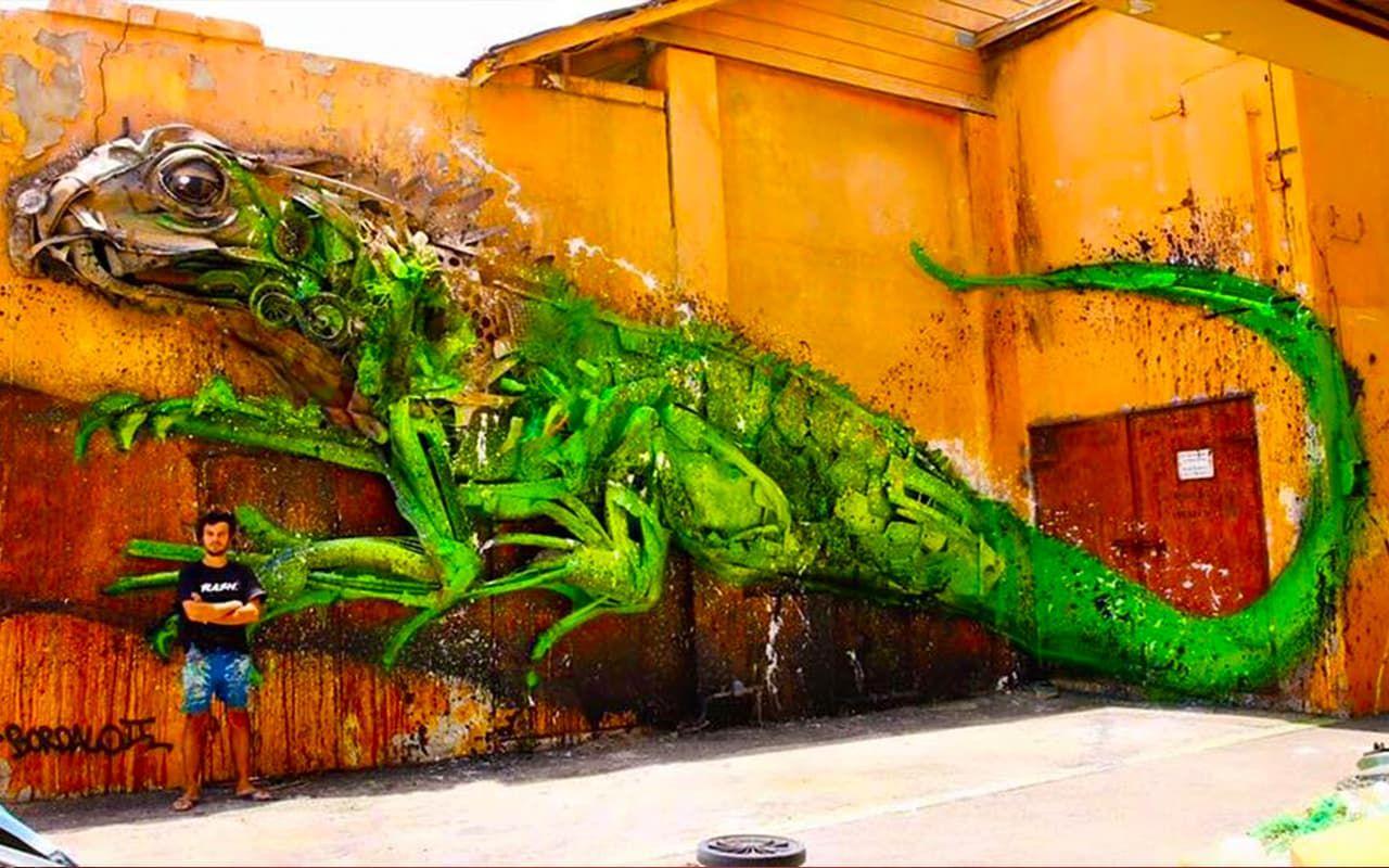 Art de rue, Vert, Graffiti, Art, Mur, Fresque, Peinture, Arts visuels