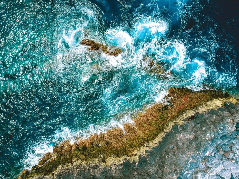 Eau, Bleu, Vague, Turquoise, Mer, Vague de vent, Azur, Océan, Ciel, Aqua