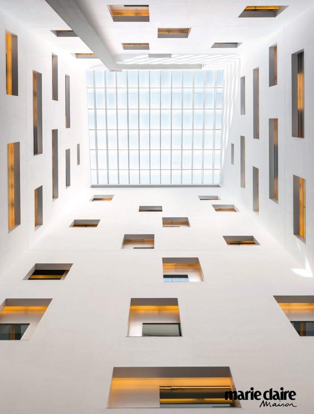 Design d'intérieur, Ligne, Design, Bâtiment, Architecture, Éclairage naturel, Chambre, Sol, Plafond, Maison, 