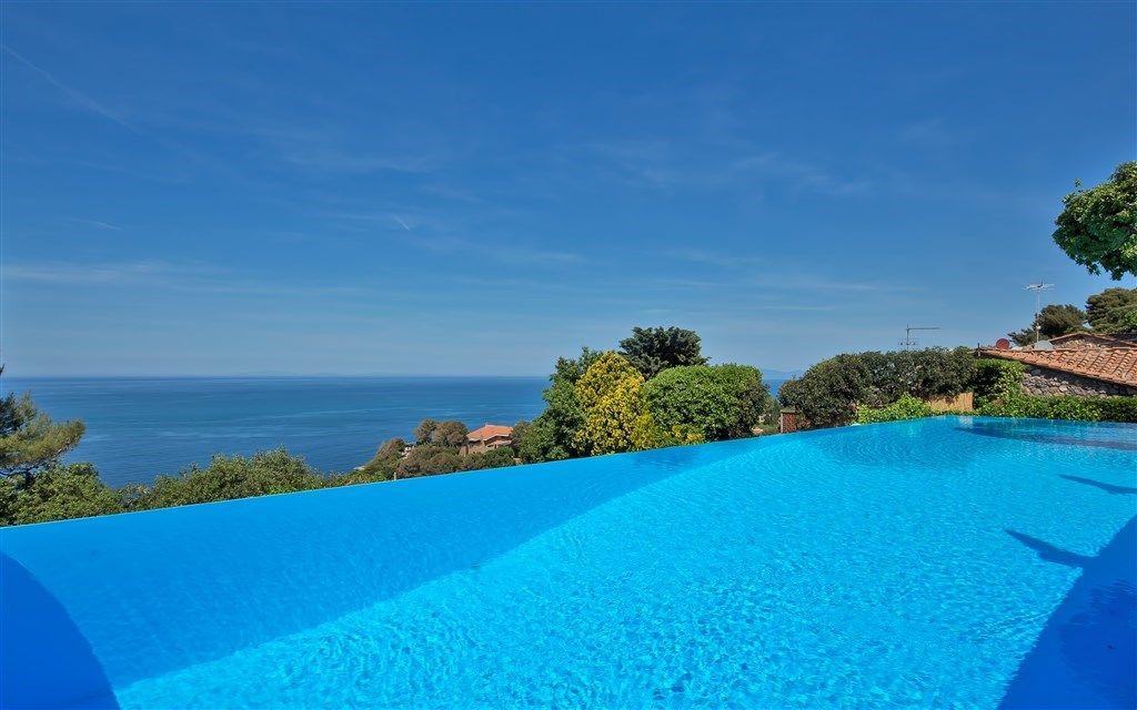 Piscine, Propriété, Azur, Vacances, Station, Immobilier, Mer, Villa, Ciel, Maison, 