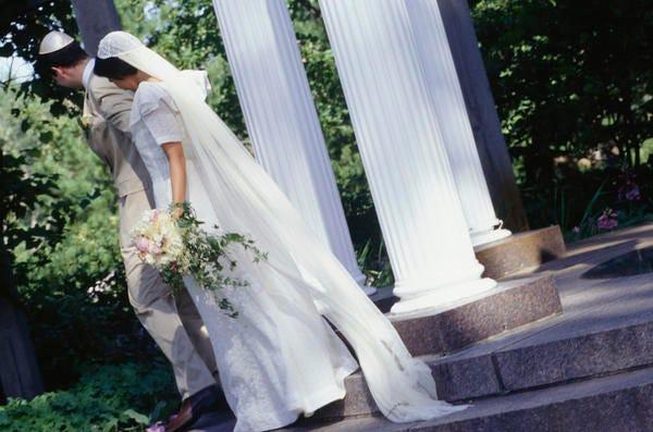 Pantalons, Voile, Voile de mariée, Vêtements de mariée, Robe, Pétale, Robe de mariée, Mariée, Chapeau, Bouquet