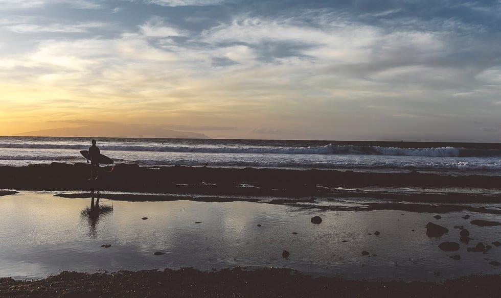 Ciel, Corps d'eau, Plage, Mer, Océan, Eau, Nuage, Horizon, Réflexion, Vague,