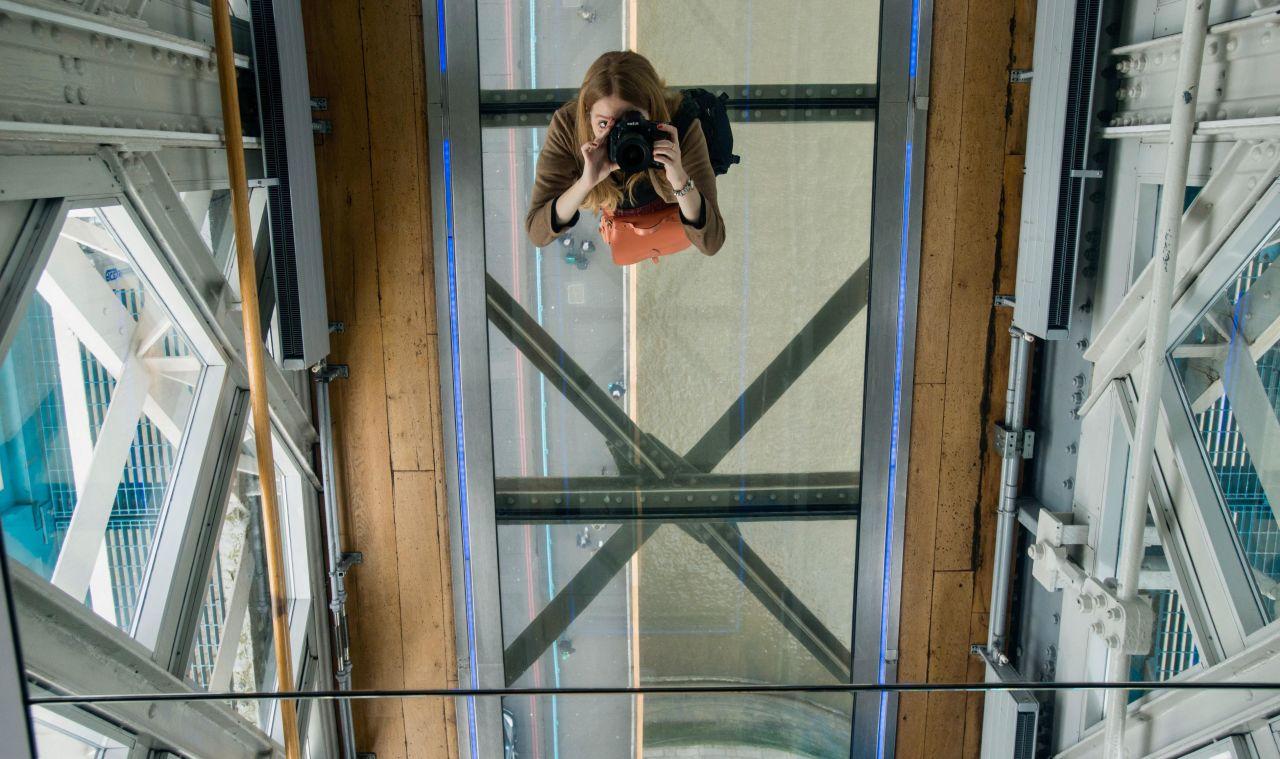 Brave Tower Bridge visitors can take a stroll on the Glass Walkways.